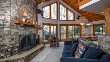 House, 4 Bedrooms, Hot Tub | Living area | Flat-screen TV