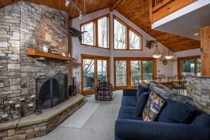 House, 4 Bedrooms, Hot Tub | Living area | Flat-screen TV