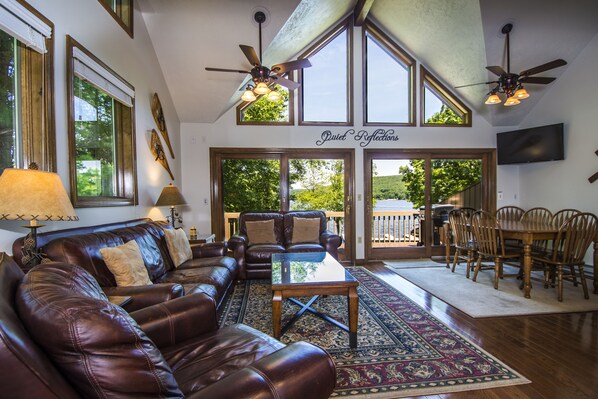 House, Multiple Beds, Fireplace | View from room