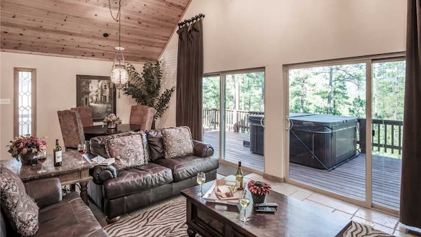 Unclassified image, 1 of 23, button - Sierras Grace - Three Bedroom Cabin with Hot Tub (Ruidoso)