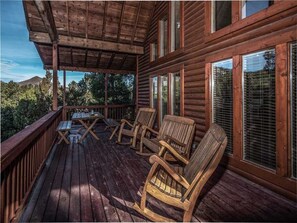 Cabin, Multiple Beds, Hot Tub | Balcony - Wine N Pines - Two Bedroom Cabin with Hot Tub (Alto)