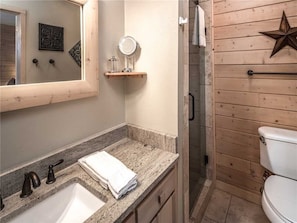 Cabin, Multiple Beds, Hot Tub | Bathroom - Wine N Pines - Two Bedroom Cabin with Hot Tub (Alto)