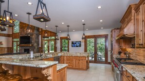 House, Multiple Beds, Private Pool | Private kitchen | Coffee/tea maker, fridge, microwave, oven