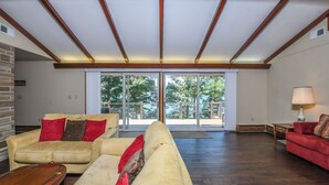 House, Multiple Beds, Hot Tub | Living room - Dreamscapes 5 Bedroom House (Swanton)