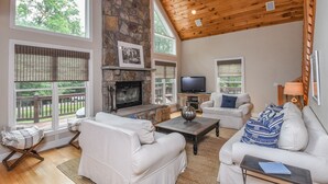 House, Multiple Beds, Hot Tub | Living room - Heavenly Grove 5 Bedroom House (Oakland)