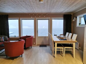 Cabin, Non Smoking | Living area | LED TV, fireplace - Senja Arctic Lodge AS (Senja)