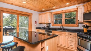 House, Multiple Beds, Hot Tub | Private kitchen - Wispering Heights 4 Bedroom House (McHenry)
