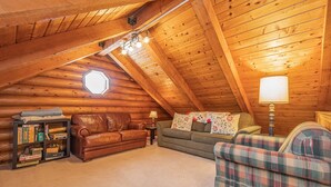 House, Multiple Beds, Hot Tub | Living room - Four SKIsons 3 Bedroom House (Swanton)