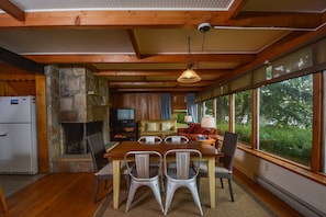 House, Multiple Beds, Fireplace | Private kitchen