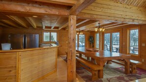 House, Multiple Beds, Hot Tub | Private kitchen | Coffee/tea maker, fridge, microwave, oven - Heart's Desire 8 Bedroom House (McHenry)