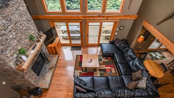 House, Multiple Beds, Private Pool | Living room | TV, fireplace, DVD player