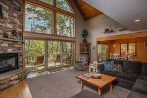 House, Multiple Beds, Fireplace | Living room | TV, fireplace, DVD player