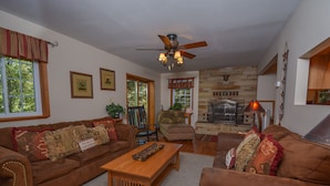 House, Multiple Beds, Hot Tub | Living room - All About Me 4 Bedroom House (McHenry)