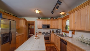 House, Multiple Beds, Fireplace | Private kitchen - La Dolce Vita 6 Bedroom House (Swanton)