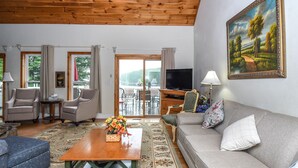 House, Multiple Beds, Fireplace | Living room - La Dolce Vita 6 Bedroom House (Swanton)