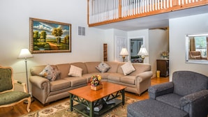 House, Multiple Beds, Fireplace | Living room - La Dolce Vita 6 Bedroom House (Swanton)