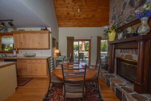 House, Multiple Beds, Fireplace | View from room