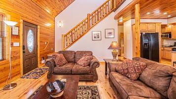 TV, fireplace, DVD player