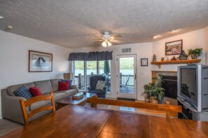 TV, fireplace, DVD player - Crystal Lake 5 Bedroom House (Oakland)