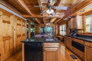 House, Multiple Beds, Hot Tub | Private kitchen | Fridge, microwave, oven, stovetop - Wild Wild West 6 Bedroom House (Swanton)