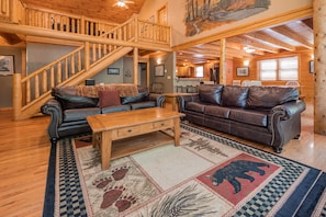 Tv, eldstad och dvd-spelare