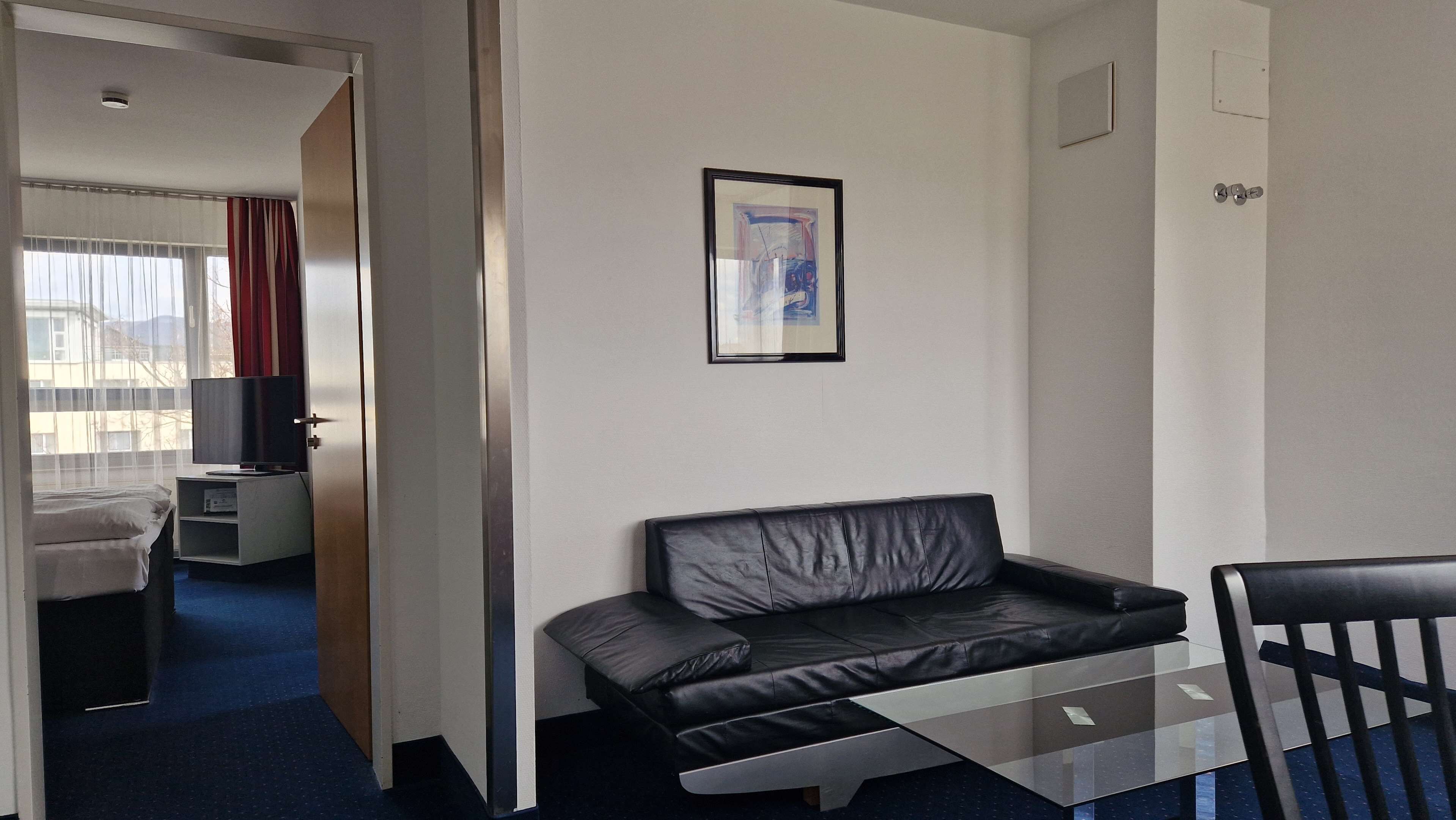 in-room safe, desk, laptop workspace, iron/ironing board