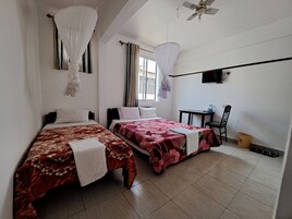 Habitación con 2 camas individuales, varias camas, no fumadores | Ropa de cama de alta calidad, escritorio, wifi gratis y ropa de cama