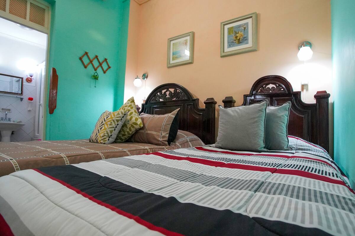 Basic Triple Room, Multiple Beds, Non Smoking, Courtyard View | Minibar, blackout curtains, free WiFi, bed sheets