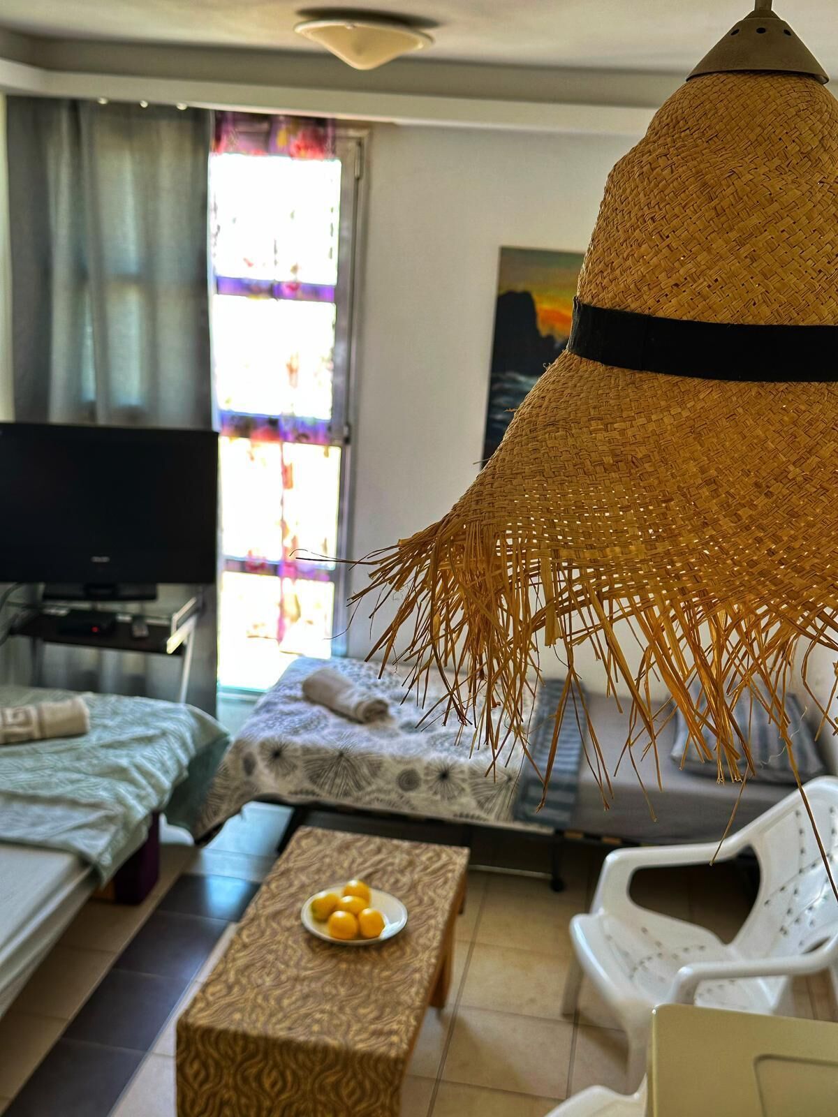 Family Apartment, 1 Bedroom, City View | Living area