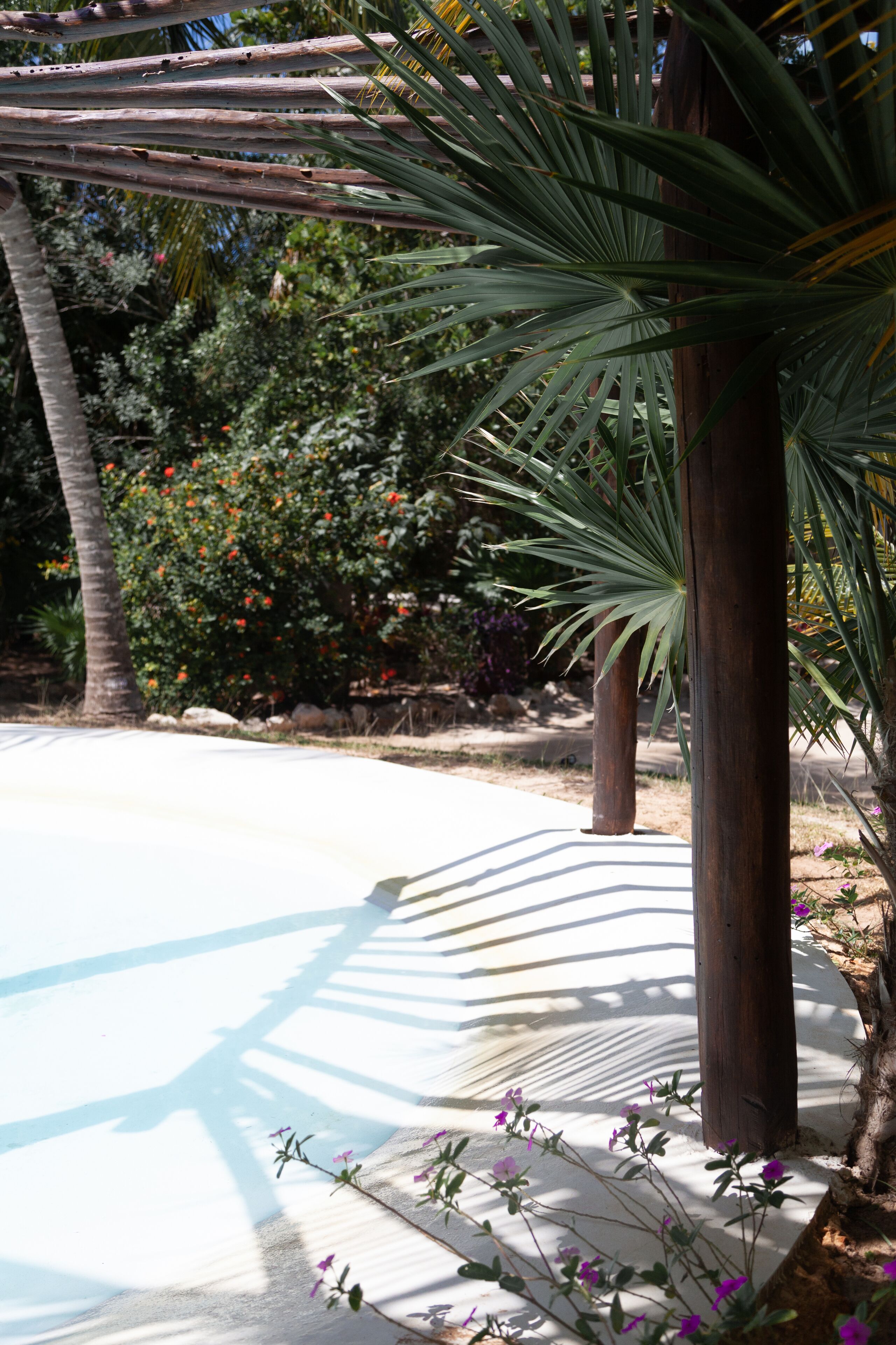 outdoor pool, open 9:00 am to 7:00 pm, pool umbrellas