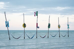 Utsikt mot havet/stranden