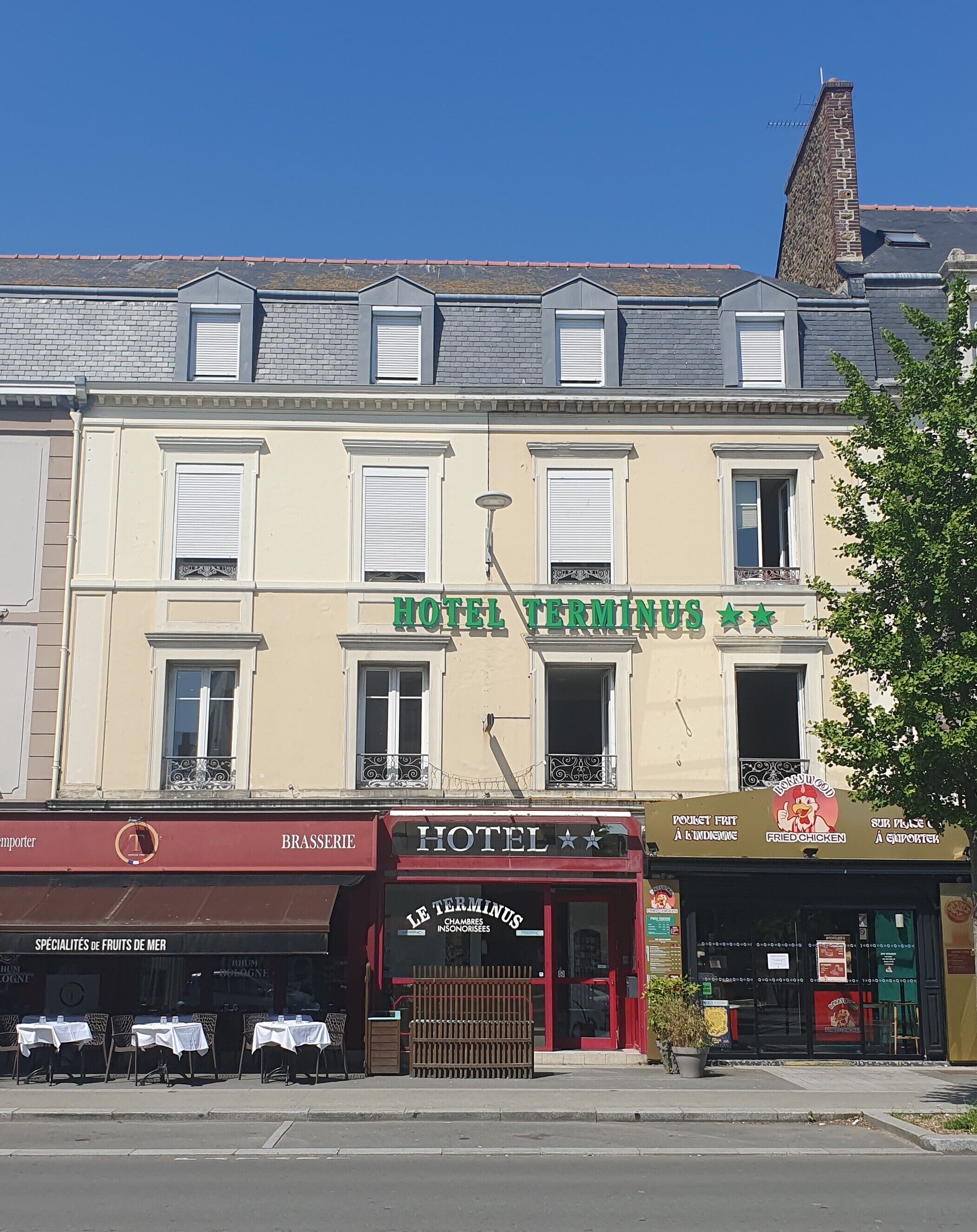 Façade de l’hébergement