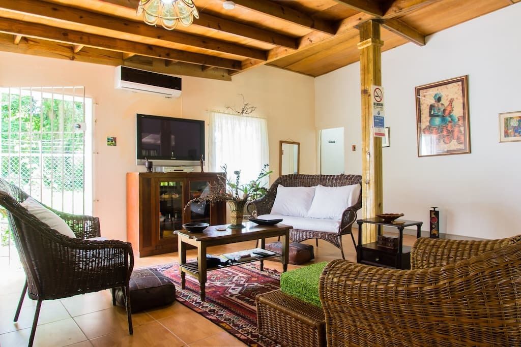 Villa, 1 King Bed, Non Smoking | Living room | Flat-screen TV