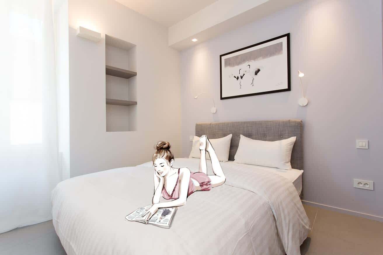 2 makuuhuonetta, silitysrauta/-lauta, Wi-Fi, vuodevaatteet