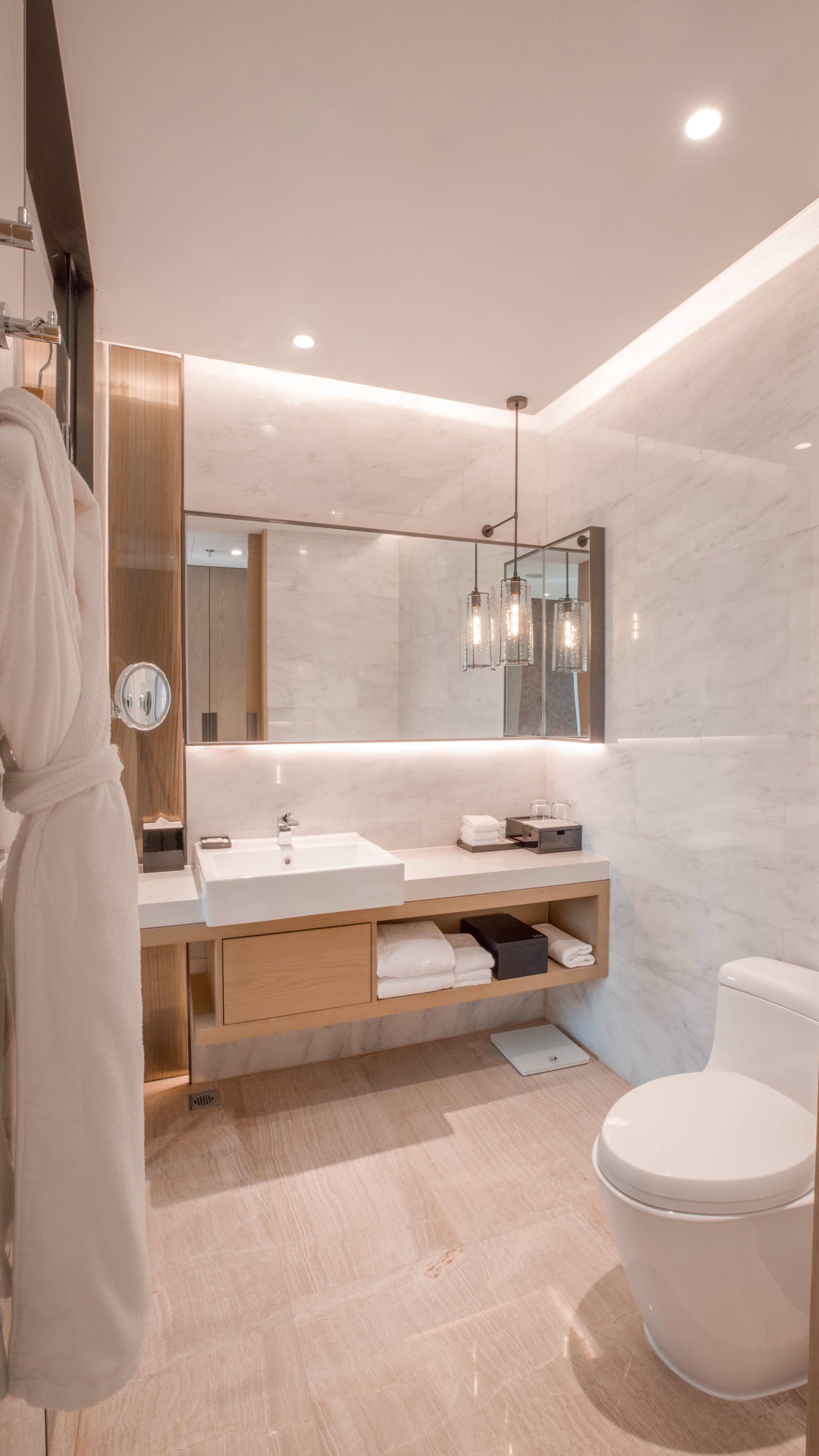 free toiletries, hair dryer, bathrobes, slippers