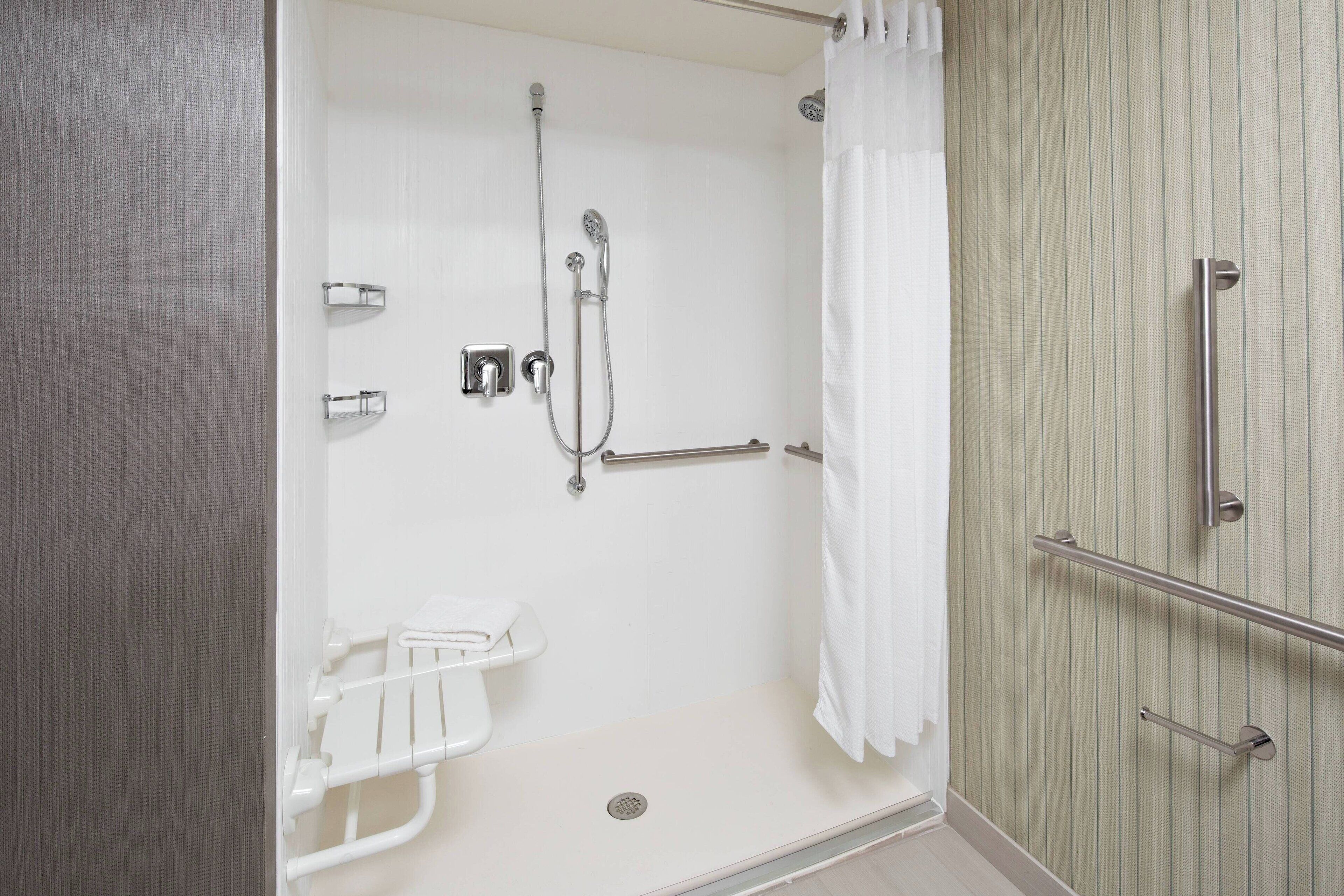 free toiletries, hair dryer, towels