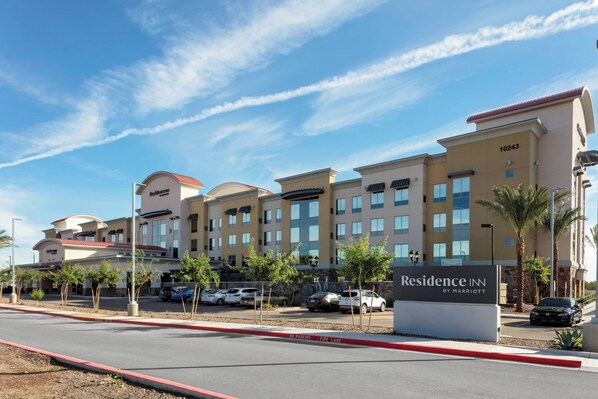 A multi-story hotel with a sign reading "Residence Inn by Marriott" and a fire lane. - Residence Inn by Marriott Phoenix Mesa East (Mesa)