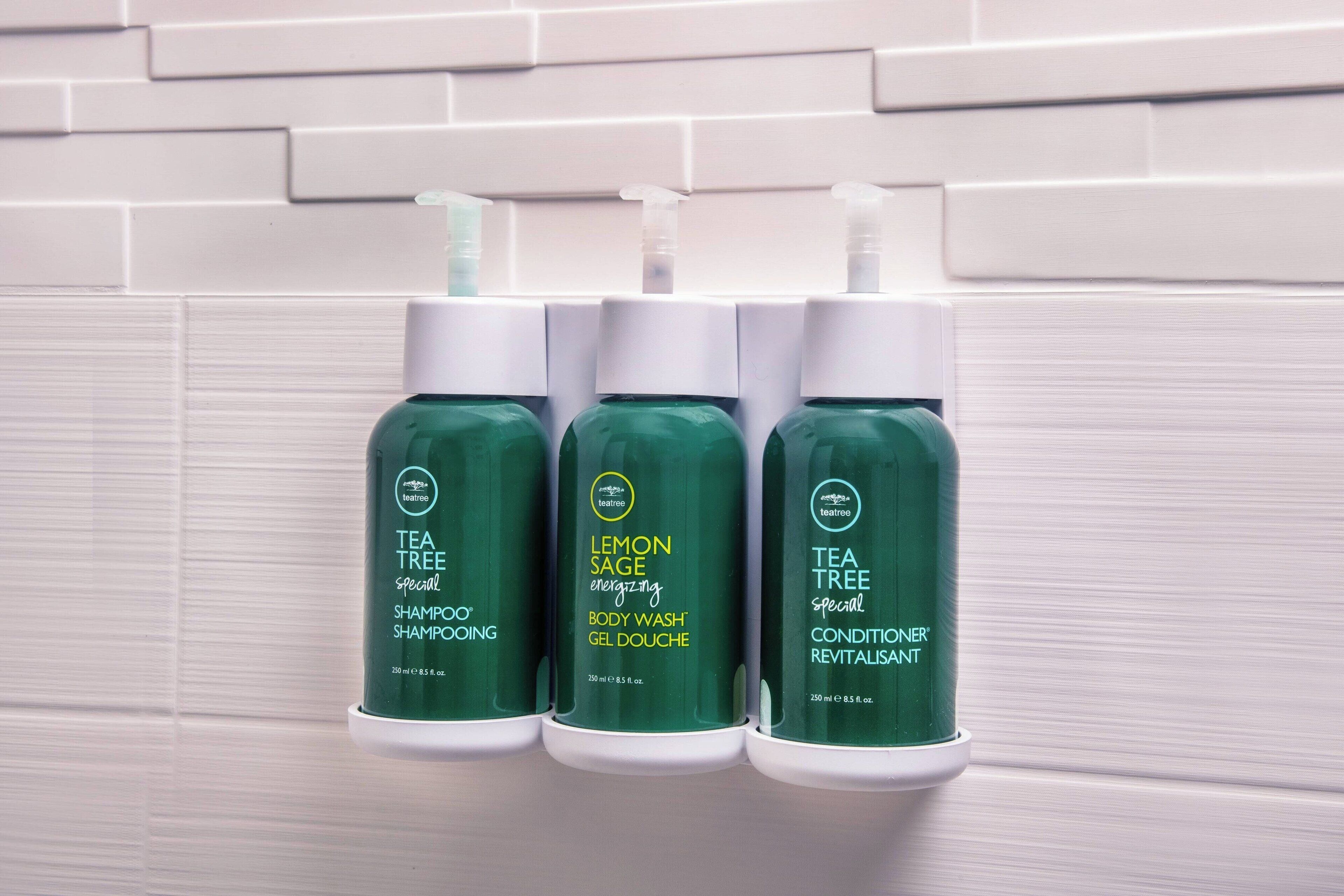 free toiletries, hair dryer, towels