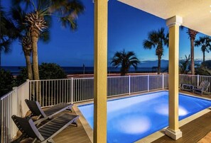 A heated pool