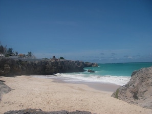 On the beach, sun-loungers - Romantic Oceanfront Villa near Crane Resort    Lovebirds Special  (Bel Air)