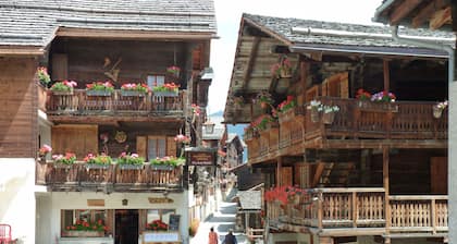 Saint Jean / Grimentz, 2 makuuhuoneen huoneisto, Valais, Anniviers, maagisen passin asema