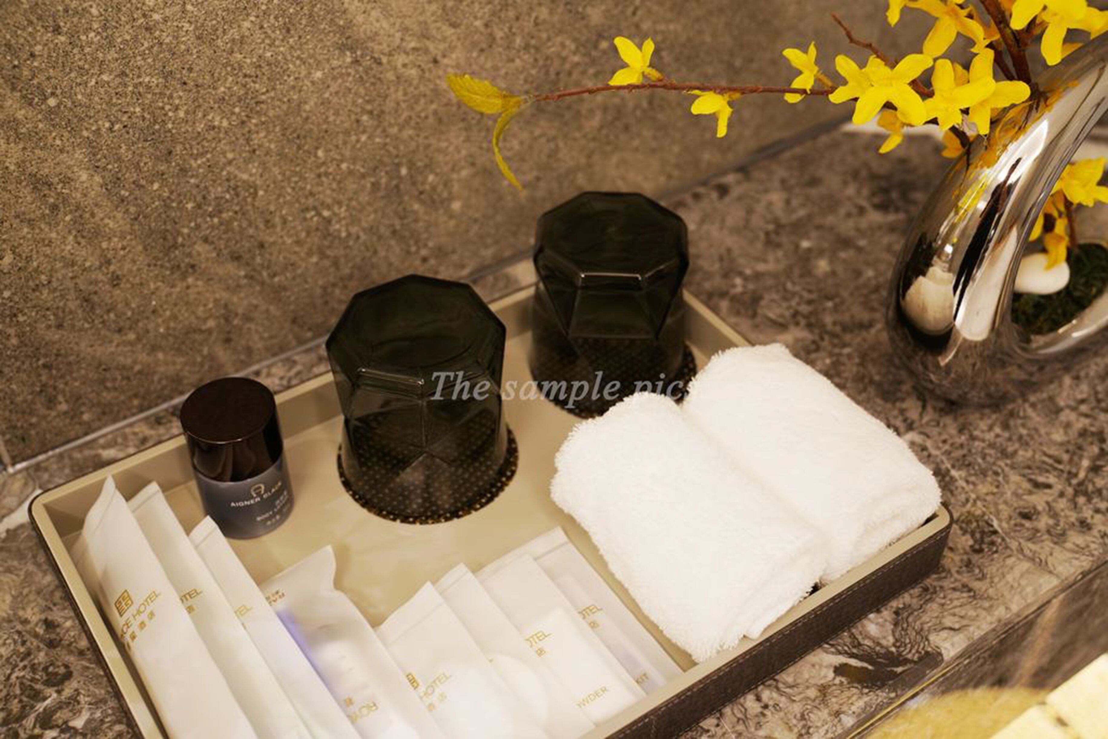 shower, free toiletries, slippers, towels