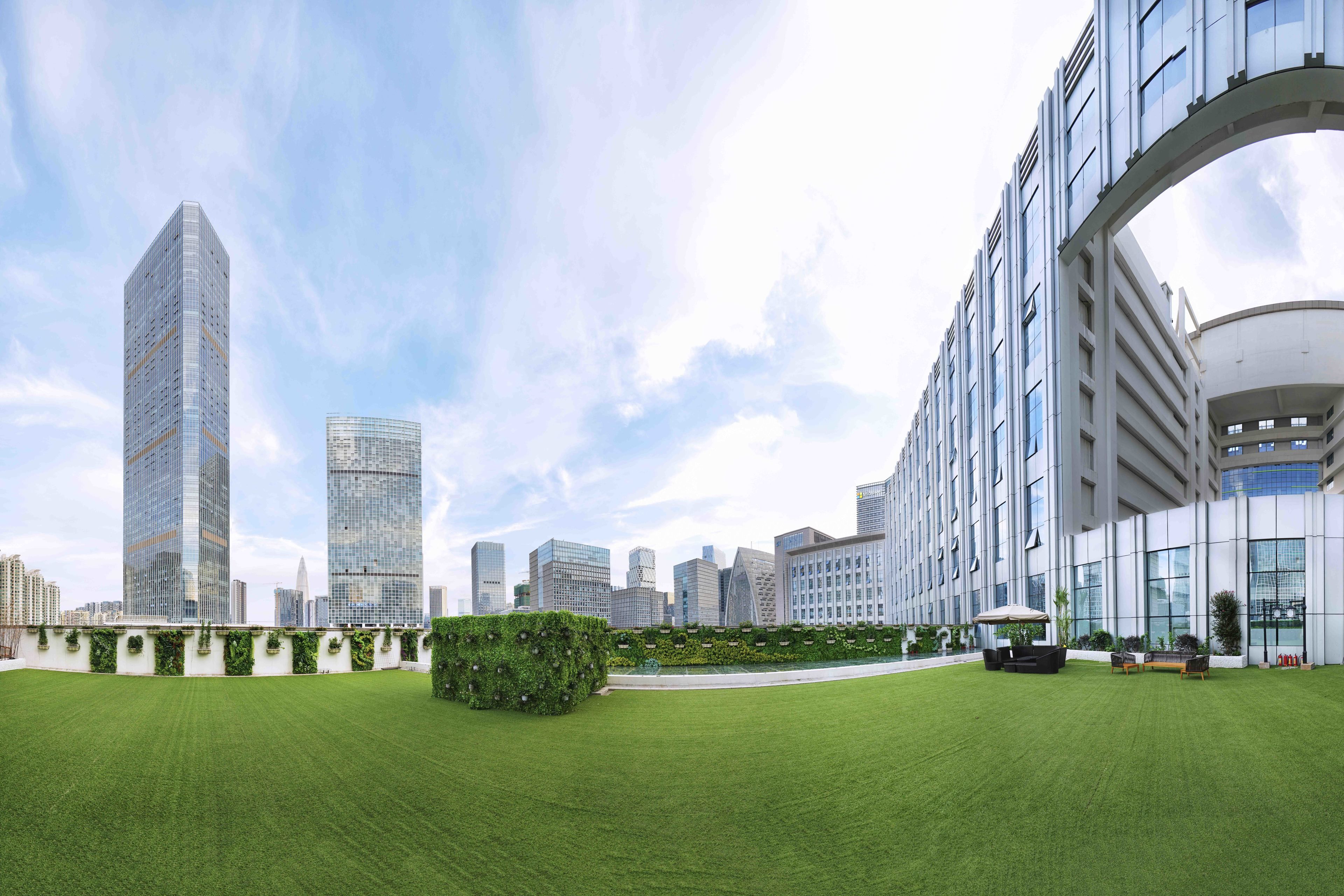 outdoor wedding area