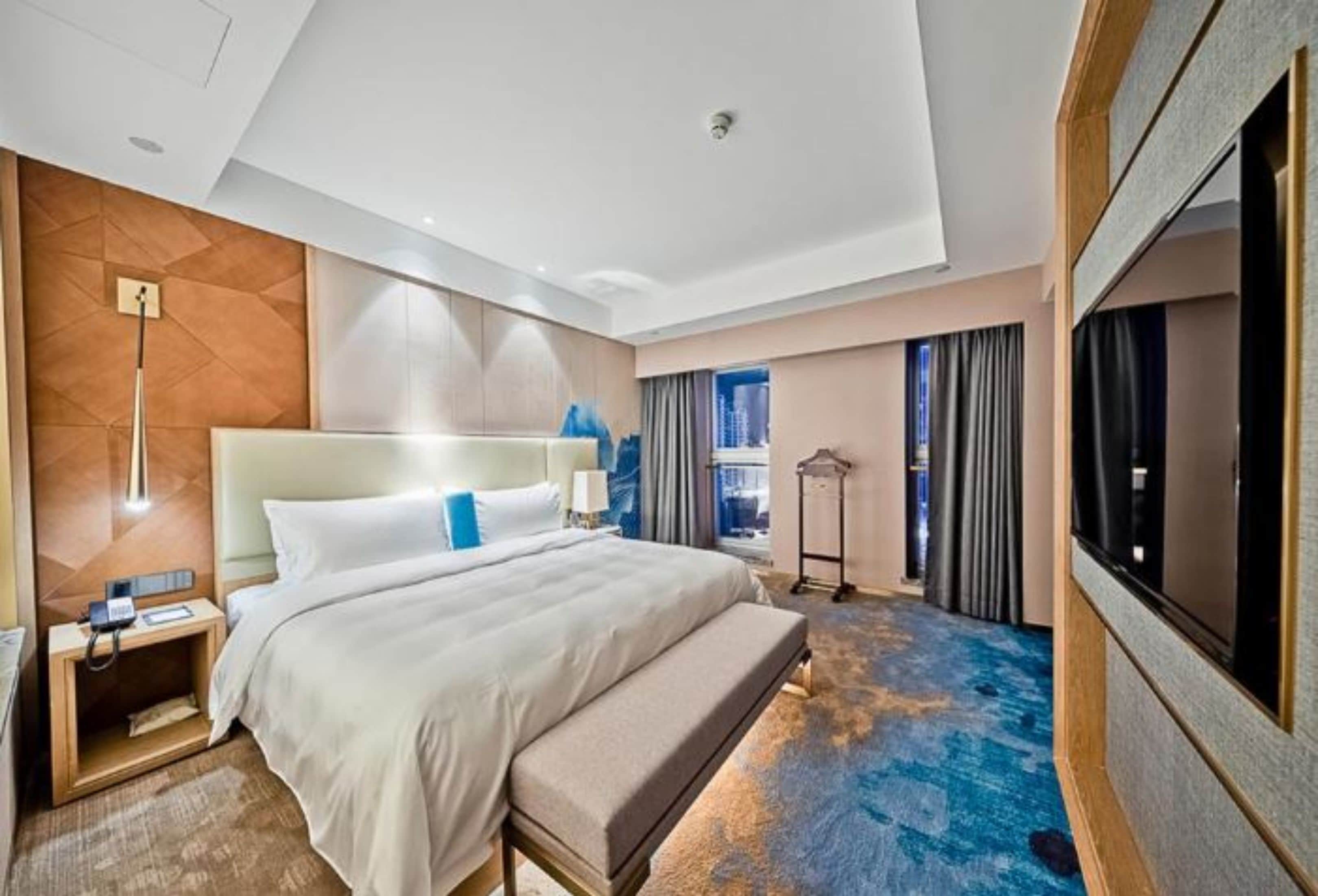 park view suite | in-room safe, desk, blackout curtains, soundproofing