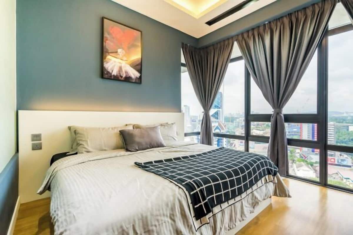 Down duvets, blackout curtains, iron/ironing board, rollaway beds