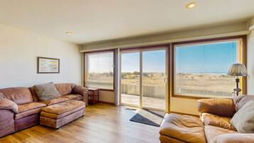 Televisio, takka, DVD-soitin, stereot