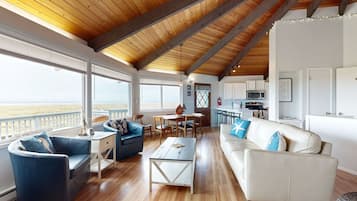 TV, DVD player, video library