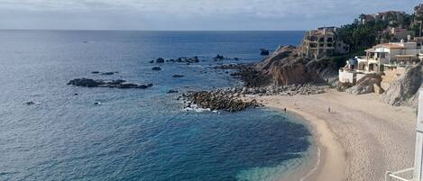 On the beach, beach towels