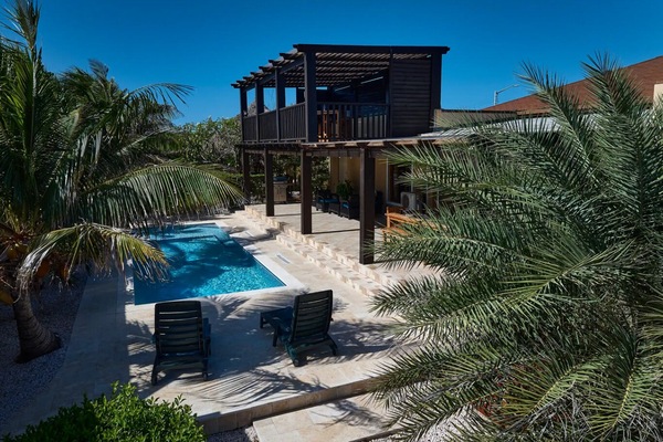 Top view of the Villa + Pool. Perfect for tanning
