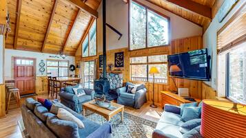 تلفزيون، مدفأة، ألعاب فيديو، مشغل دي في دي